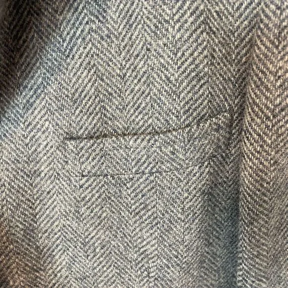 Mens pure wool grey blazer custom for Loevenharts premium lined coat jacket 40